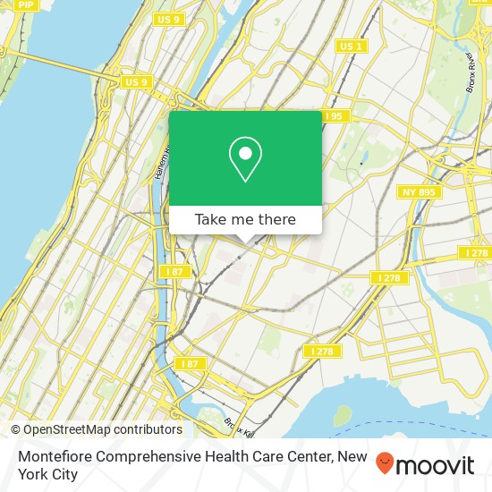 Montefiore Comprehensive Health Care Center map