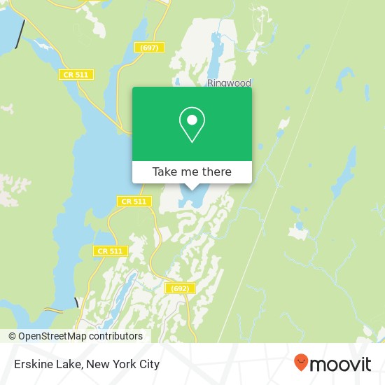 Erskine Lake map