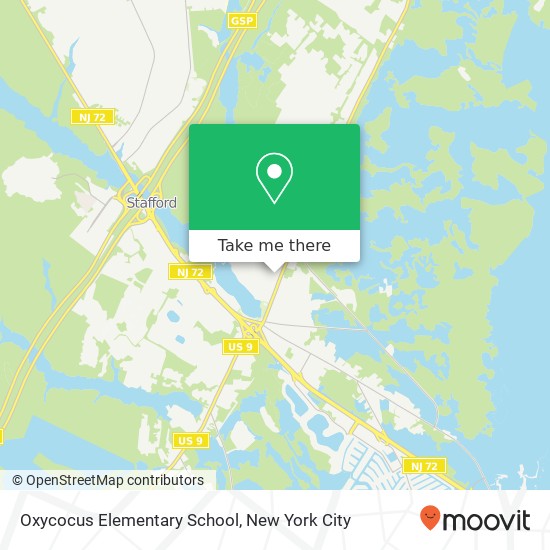 Oxycocus Elementary School map