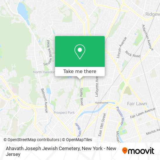 Mapa de Ahavath Joseph Jewish Cemetery