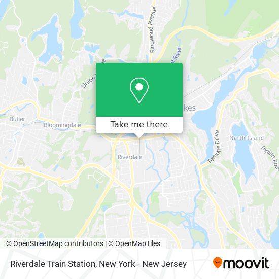 Riverdale Train Station map