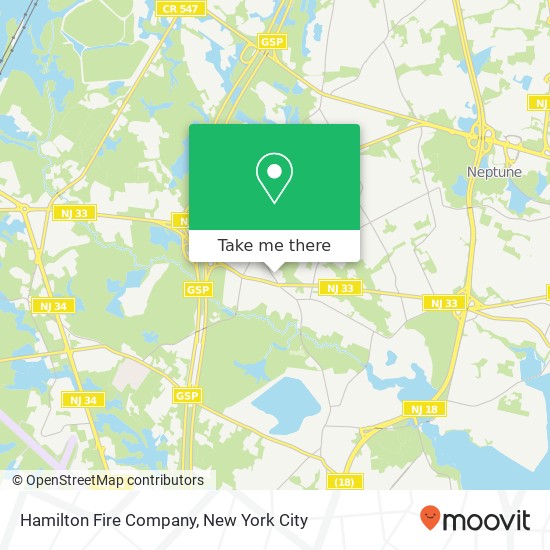 Hamilton Fire Company map