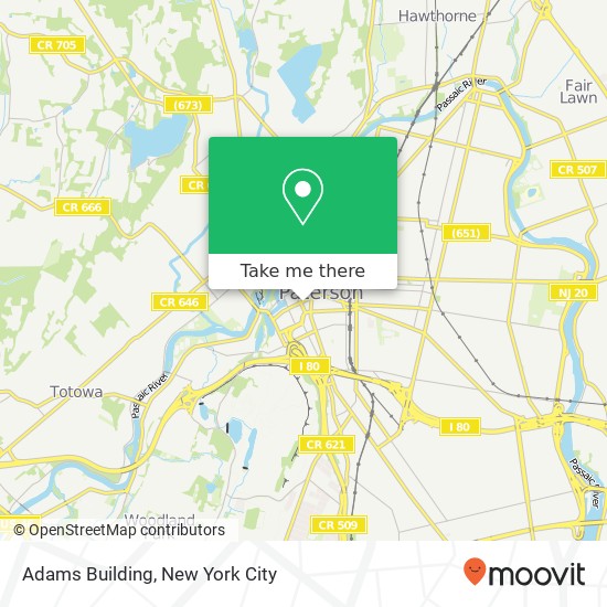 Mapa de Adams Building