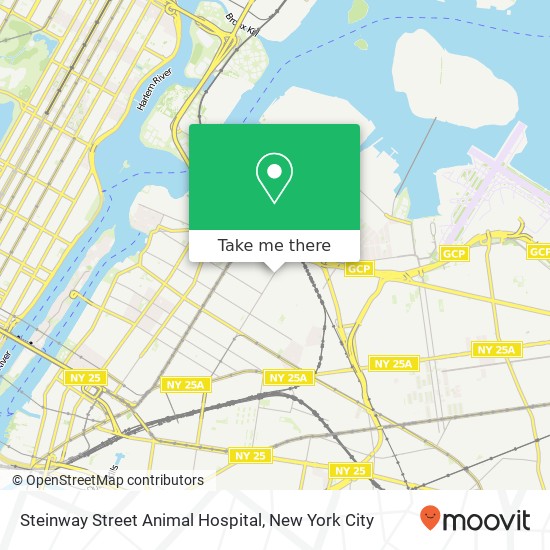 Steinway Street Animal Hospital map