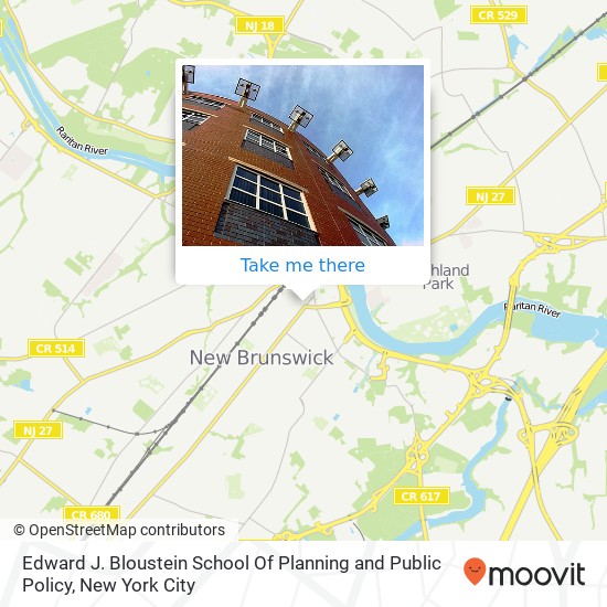 Mapa de Edward J. Bloustein School Of Planning and Public Policy
