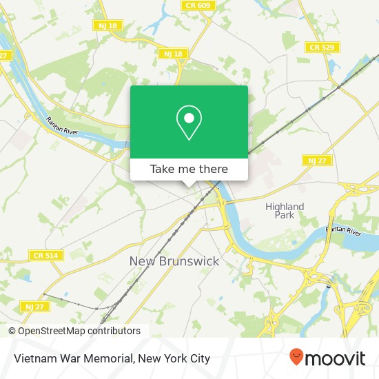 Mapa de Vietnam War Memorial