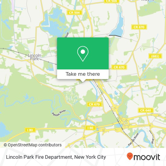 Mapa de Lincoln Park Fire Department