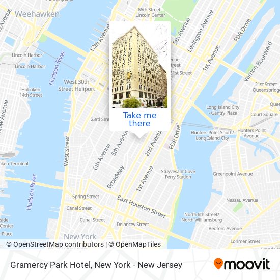 Mapa de Gramercy Park Hotel