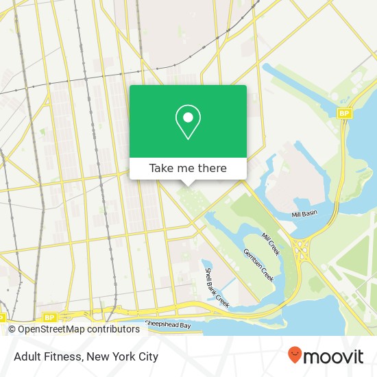 Adult Fitness map