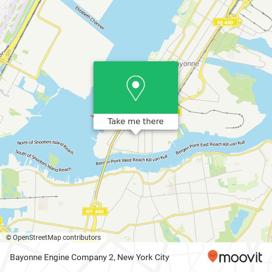 Bayonne Engine Company 2 map