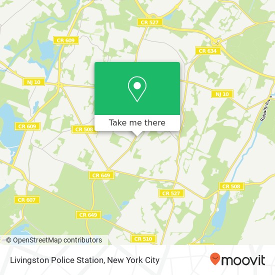 Livingston Police Station map