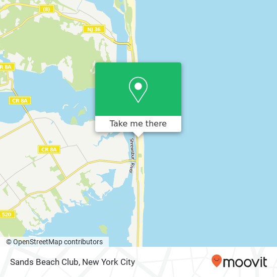 Sands Beach Club map