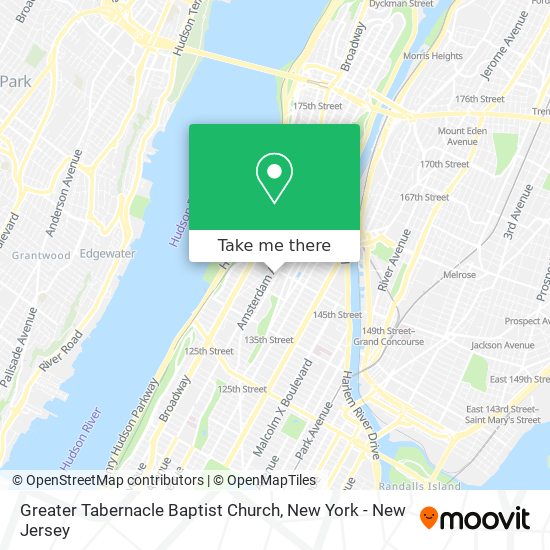Mapa de Greater Tabernacle Baptist Church
