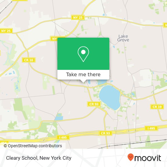 Mapa de Cleary School