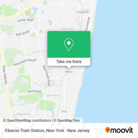 Elberon Train Station map