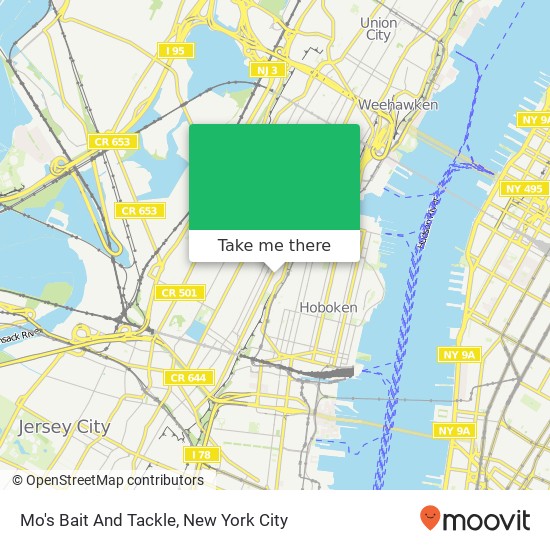 Mapa de Mo's Bait And Tackle
