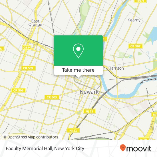 Mapa de Faculty Memorial Hall