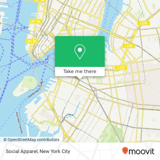 Social Apparel map