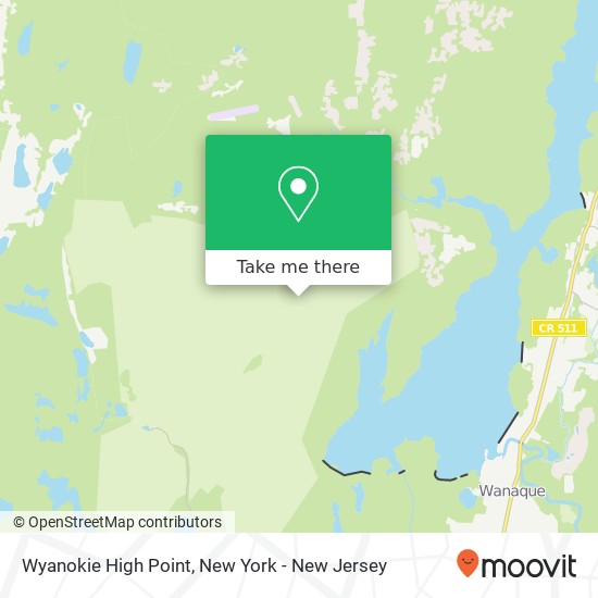 Wyanokie High Point map