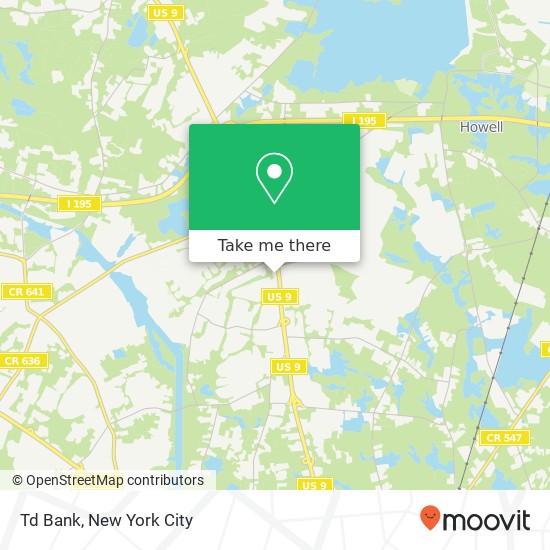 Td Bank map