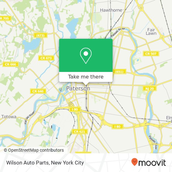 Wilson Auto Parts map