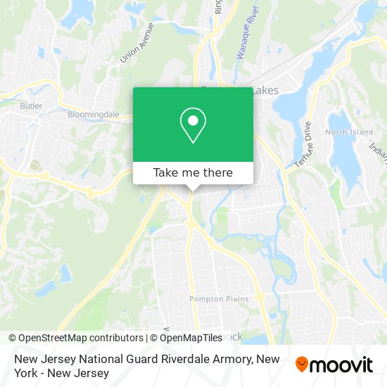Mapa de New Jersey National Guard Riverdale Armory