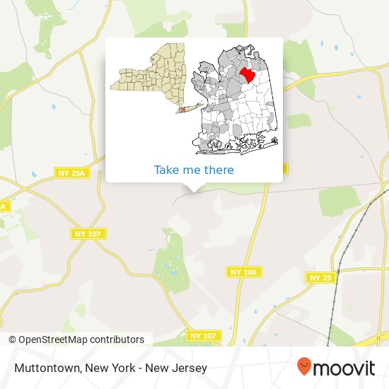 Muttontown map