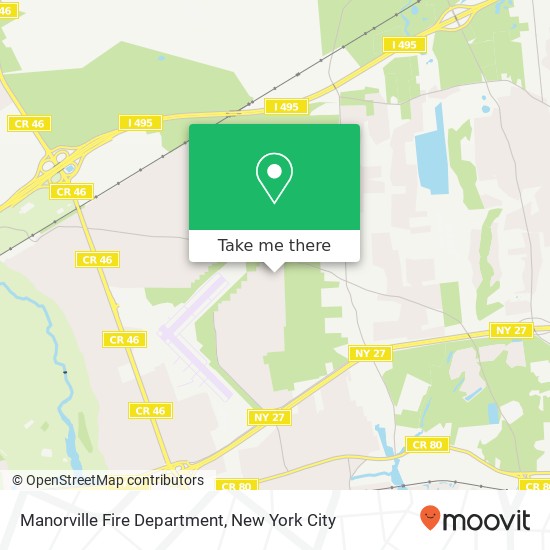 Manorville Fire Department map