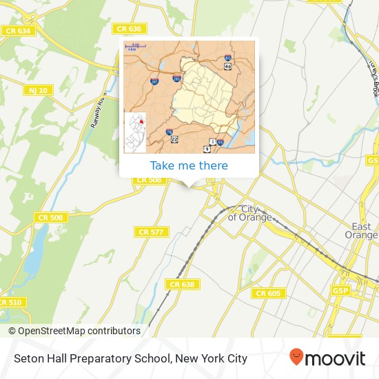 Mapa de Seton Hall Preparatory School
