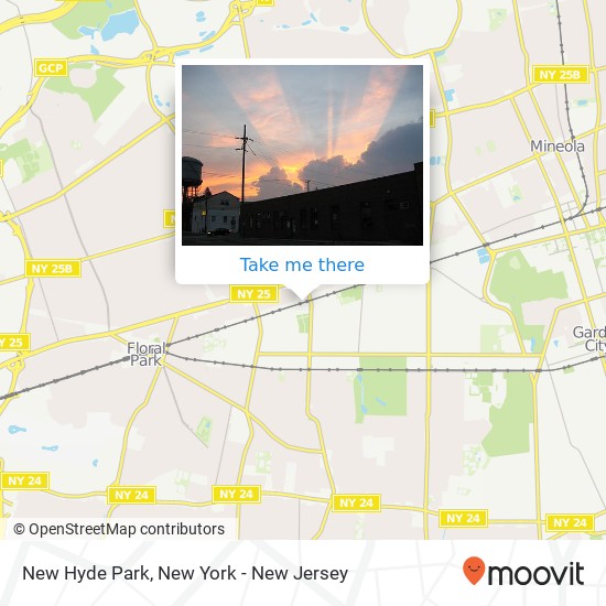 New Hyde Park map