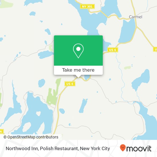 Mapa de Northwood Inn, Polish Restaurant