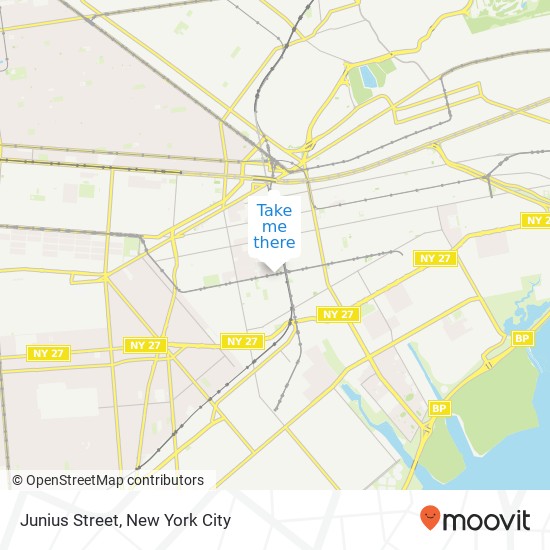 Junius Street map