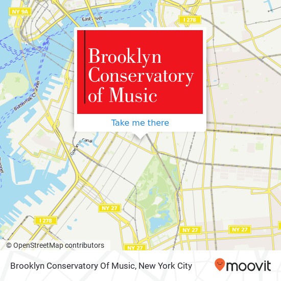 Mapa de Brooklyn Conservatory Of Music