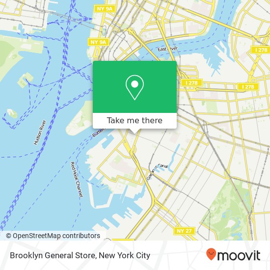 Mapa de Brooklyn General Store