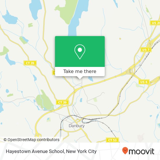 Hayestown Avenue School map