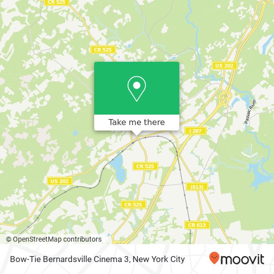 Mapa de Bow-Tie Bernardsville Cinema 3