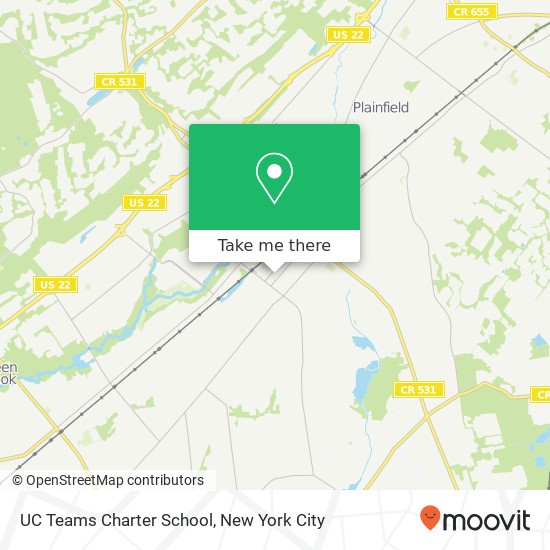 UC Teams Charter School map