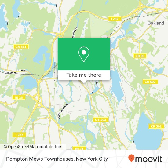Mapa de Pompton Mews Townhouses