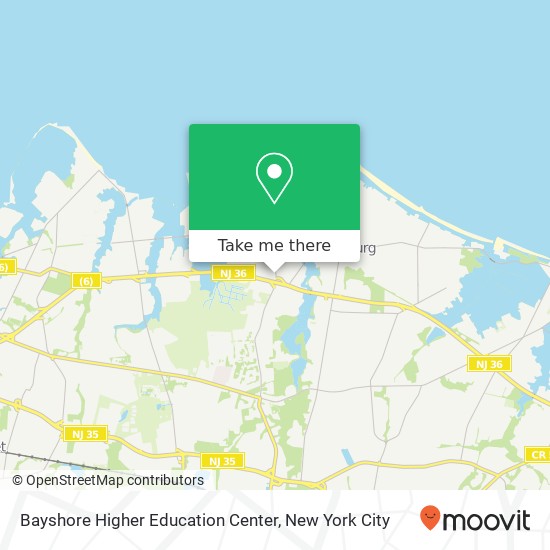 Mapa de Bayshore Higher Education Center