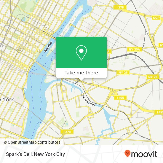 Mapa de Spark's Deli