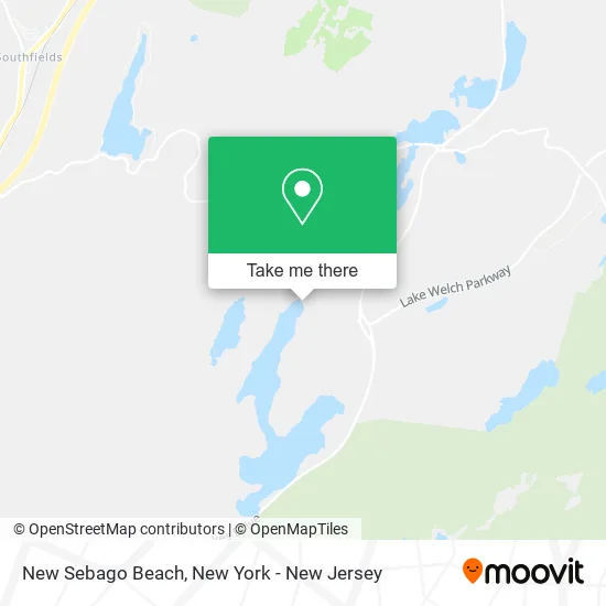 New Sebago Beach map