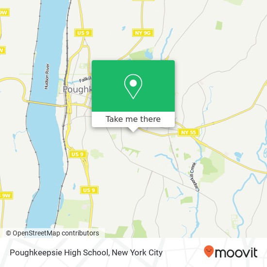 Mapa de Poughkeepsie High School