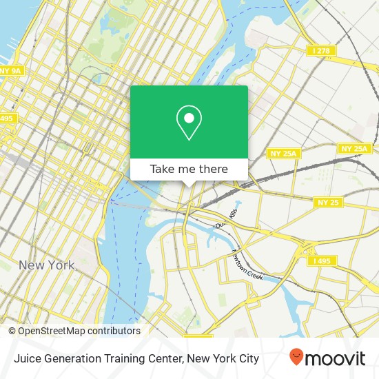 Juice Generation Training Center map