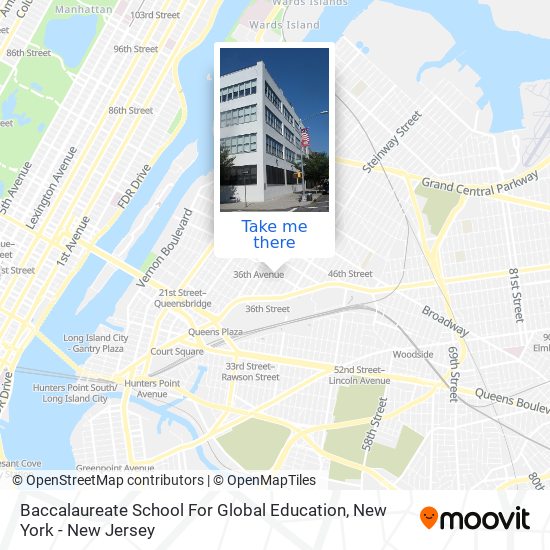 Baccalaureate School For Global Education map