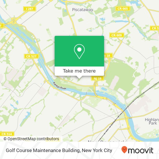 Mapa de Golf Course Maintenance Building