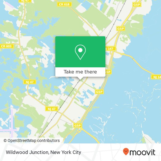 Wildwood Junction map