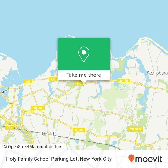Holy Family School Parking Lot map