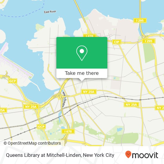 Queens Library at Mitchell-Linden map