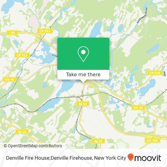 Mapa de Denville Fire House;Denville Firehouse