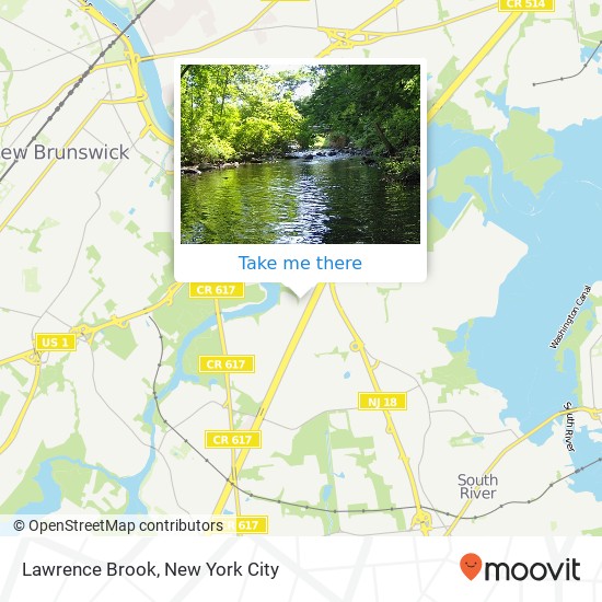 Lawrence Brook map